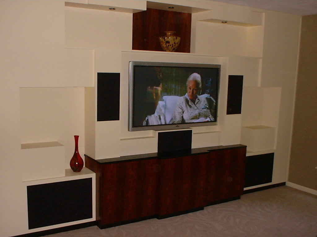 Custom Drywall with lighting and Speakers