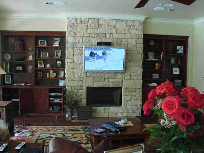 TV Install on Stone